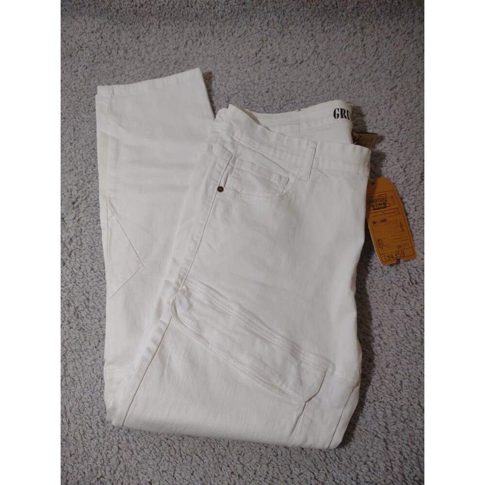 Nwt Grindhouse Denim White Jeans Leg Pockets Sz 40 Punk